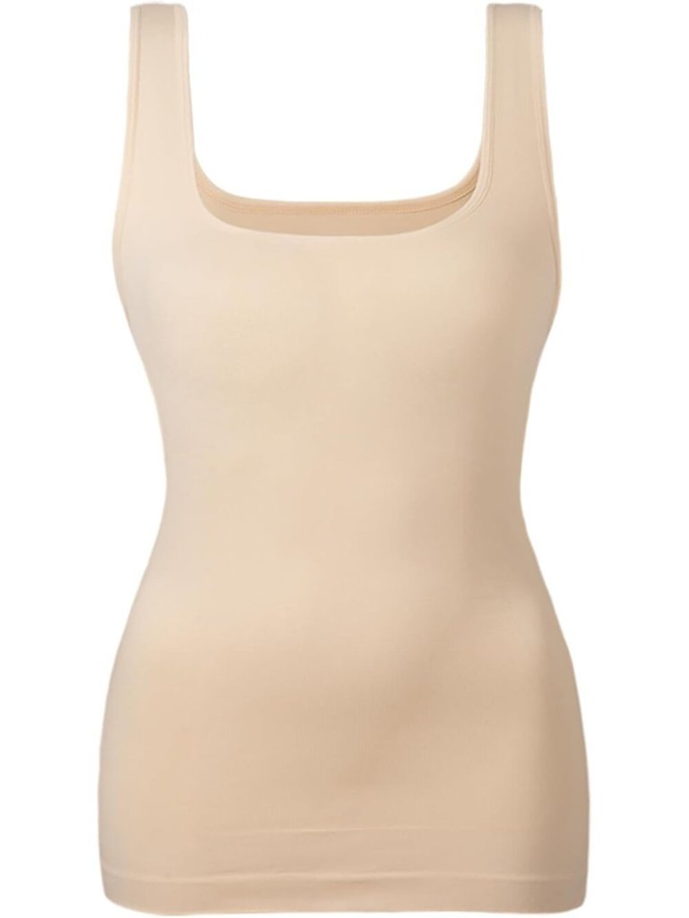 Slimming Tummy Control Shapewear Tank Top - Seamless Square Neck Compression